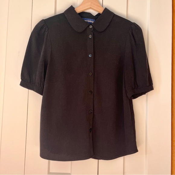Princess Highway Tops - Princess Highway Size Small Black Button-Down Blouse